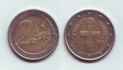 Лот: 19819254. Фото: 1. Монета - 2 евро Кипр (2008) #2. Европа