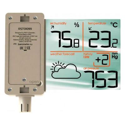 Лот: 24444070. Фото: 1. Метеостанция RST RST01099. Часы настенные, настольные