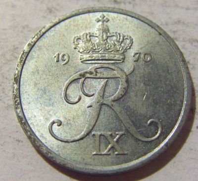 Лот: 3491732. Фото: 1. 2 эре 1970 год Дания. Европа
