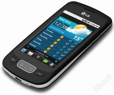 Лот: 1618567. Фото: 1. LG P500 Optimus One Black. Смартфоны