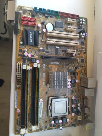 Лот: 25678953. Фото: 1. Материнская плата Asus P5K SE... Комплекты запчастей