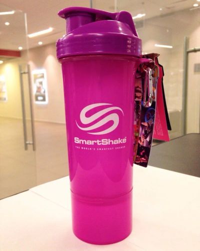 Лот: 9979211. Фото: 1. Шейкер SmartShake Slim neon purple... Спортивная посуда