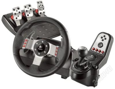 Лот: 2539403. Фото: 1. Игровой руль Logitech G27. Рули, джойстики
