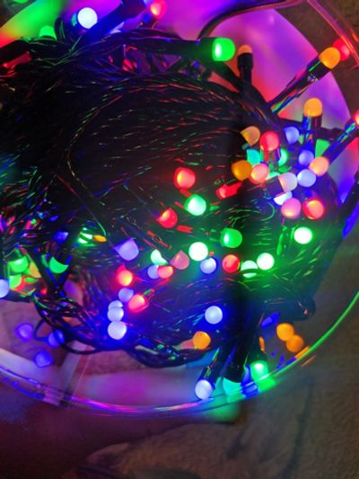 Лот: 16941744. Фото: 1. Гирлянда 300led 14m цветная. Гирлянды, шарики, новогодние аксессуары