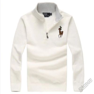 Лот: 5966659. Фото: 1. Кофта Polo белая р-р 48-50. Свитеры, толстовки, худи