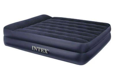Лот: 13352539. Фото: 1. Кровать флок с насосом INTEX 61124. Кровати