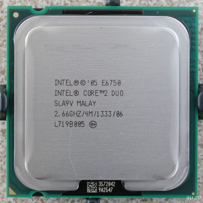 Лот: 15932680. Фото: 1. Процессор Intel Core 2 Duo E6750... Процессоры