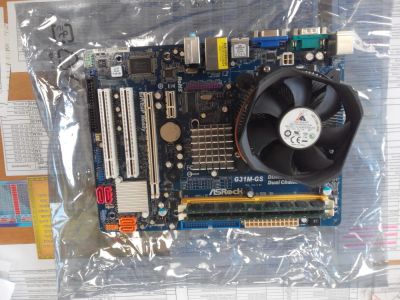 Лот: 10018423. Фото: 1. Материнская плата ASRock G31M-GS. Материнские платы