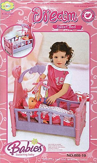Лот: 10145186. Фото: 1. Игровой набор Игруша кроватка... Куклы и аксессуары