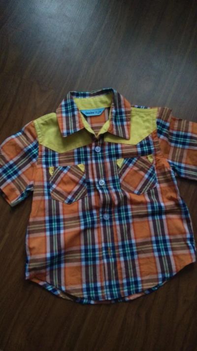 Лот: 6786837. Фото: 1. Рубашка для мальчика 12-24мес. Рубашки, блузки, водолазки
