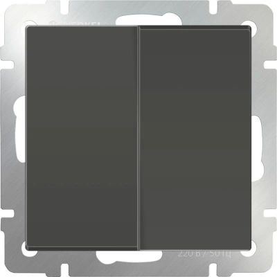 Лот: 12837923. Фото: 1. Выключатель двухклавишный / WL07-SW-2G... Электроустановочные изделия