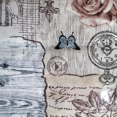 Лот: 17018952. Фото: 1. Скатерть льняная и 6 льняных салфеток... Скатерти, салфетки