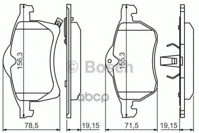 Лот: 14078262. Фото: 1. Колодки тормозные дисковые Bosch... Другое (автозапчасти)