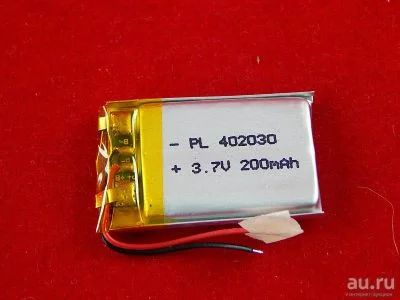 Лот: 18862715. Фото: 1. Аккумулятор 402030 3,7V 200mah. Аккумуляторы