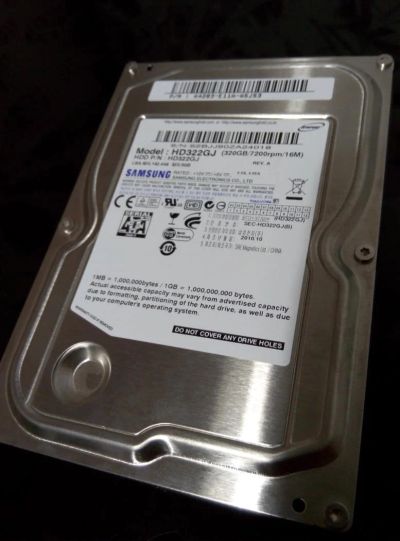 Лот: 6653655. Фото: 1. Hdd 3,5 Samsung HD322GL 320gb. Жёсткие диски (HDD)