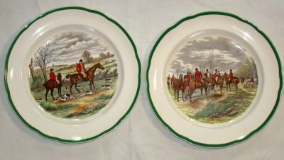 Лот: 11191659. Фото: 1. Тарелки Copeland Spode "Охота... Фарфор, керамика