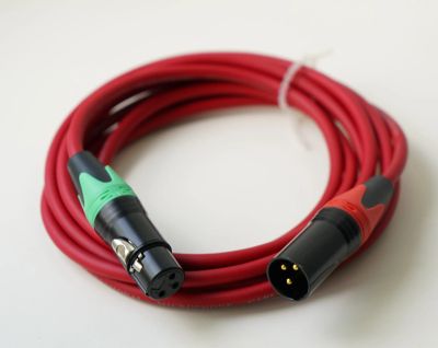Лот: 21096988. Фото: 1. Микрофонный кабель 3 метра XLR. Шнуры, кабели, разъёмы