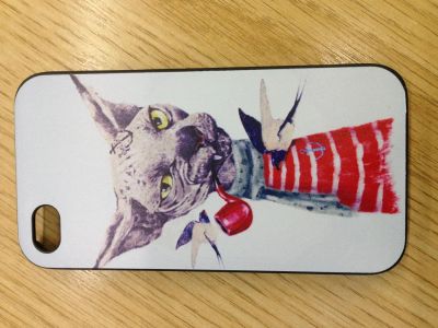 Лот: 5067606. Фото: 1. Чехол для Apple Iphone 4 (кот). Чехлы, бамперы
