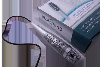 Лот: 6348346. Фото: 1. Караоке-микрофон Macsound. Караоке системы