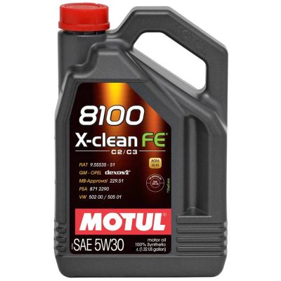 Лот: 5321751. Фото: 1. MOTUL 8100 X-clean FE 5W-30, 4... Масла, жидкости