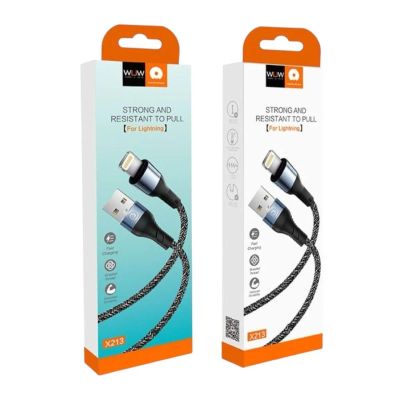 Лот: 25794820. Фото: 1. Кабель WUW X213 USB->Lighting... Дата-кабели, переходники