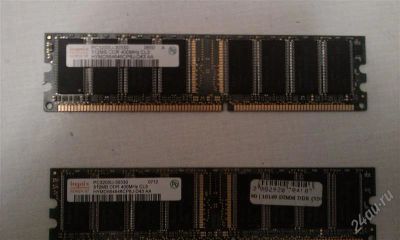 Лот: 974339. Фото: 1. Hunix PC3200 512mb DDR 400 x 2шт... Оперативная память