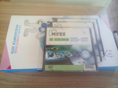 Лот: 13640505. Фото: 1. Диски DVD-RW mirex 4,7 GB 120... CD, DVD, BluRay