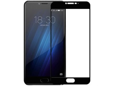 Лот: 10671132. Фото: 1. Защитное стекло Meizu U10 3D Полное... Защитные стёкла, защитные плёнки