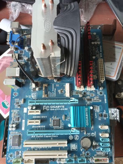 Лот: 21767831. Фото: 1. Комплект ПК - Gigabyte GA-Z77-DS3H... Комплекты запчастей