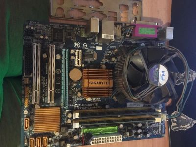 Лот: 12100160. Фото: 1. Комплект Gigabyte GA G31M-ES2L... Материнские платы