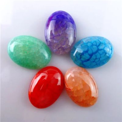 Лот: 7698436. Фото: 1. 25x18mm Дракон Вены Агат овальный... Драгоценные и поделочные камни