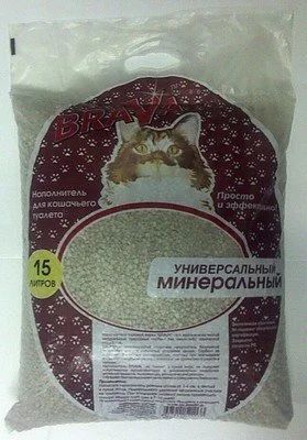 Лот: 3715411. Фото: 1. Брава минерал впитывающий 15л. Миски, лотки, наполнители