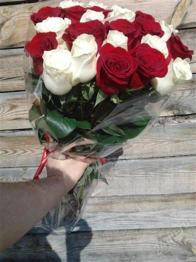 Лот: 2806983. Фото: 1. 25 свежих, высоких роз + доставка... Другое (цветы, букеты)