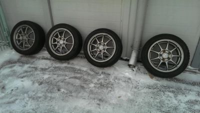 Лот: 4651782. Фото: 1. Honda EURO R CL1 комплект колес... Шины на дисках