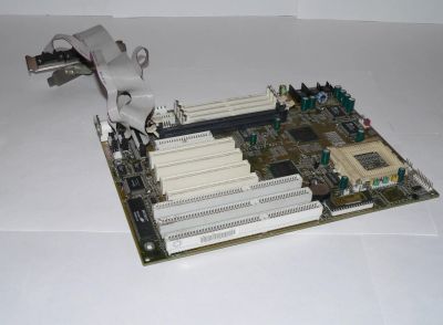 Лот: 3906930. Фото: 1. Раритетная MB Elitegroup P5TX-Bpro... Материнские платы