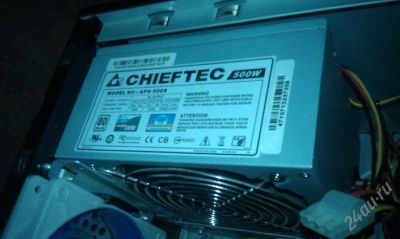 Лот: 1230135. Фото: 1. БП Chieftec APS-500S 500W 80 Plus. Корпуса, блоки питания