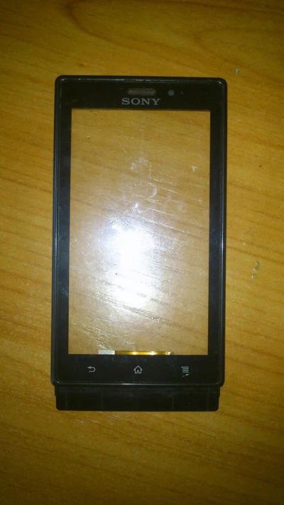 Лот: 7477976. Фото: 1. Touch-screen Xperia Sola в хорошем... Дисплеи, дисплейные модули, тачскрины