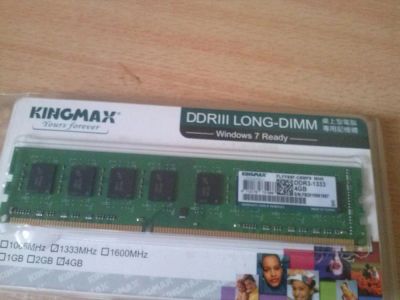 Лот: 11103780. Фото: 1. Kingmax 4 Гб DDR3 PC3-10600 1333... Оперативная память