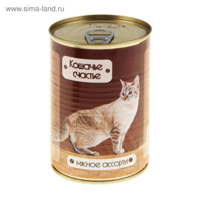 Лот: 17370866. Фото: 1. Корм Кошачье Счастье влажный для... Корма