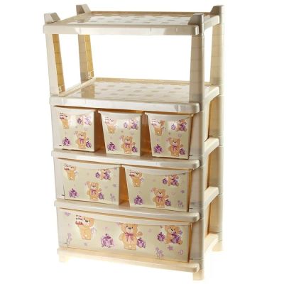 Лот: 6902403. Фото: 1. Комод для игрушек Bears с полками... Шкафы, стеллажи, комоды
