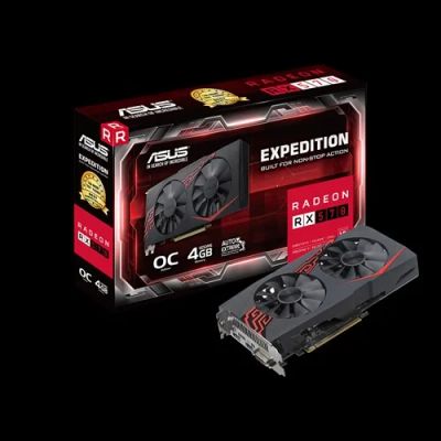 Лот: 10965593. Фото: 1. Asus AMD Radeon RX 570 Expedition... Видеокарты