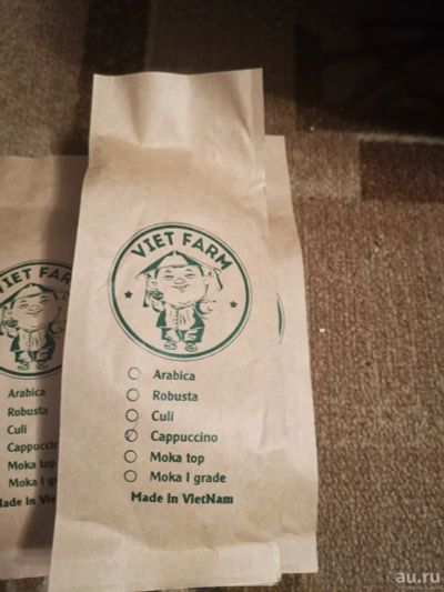 Лот: 13296210. Фото: 1. Кофе в зернах из вьетнама Cappuccino... Чай, кофе, какао