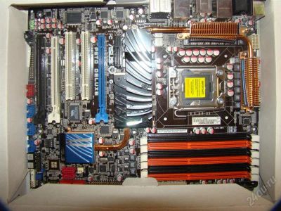 Лот: 1851895. Фото: 1. материнская плата asus p6t deluxe... Материнские платы