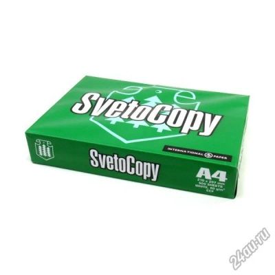 Лот: 6689463. Фото: 1. Офисная бумага А4 Svetocopy. Бумага