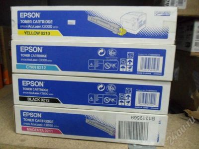 Лот: 455454. Фото: 1. Набор картриджей Epson C3000. Картриджи, расходные материалы