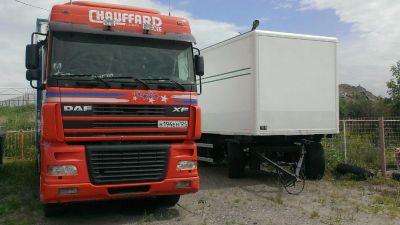 Лот: 6353733. Фото: 1. DAF XF95 термобудка + прицеп. Грузовики, автобусы, спецтехника