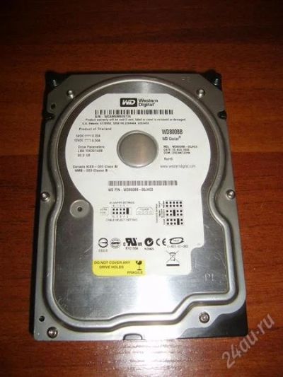 Лот: 2758618. Фото: 1. WD 80Gb IDE (рабочий, за 200руб... Жёсткие диски (HDD)