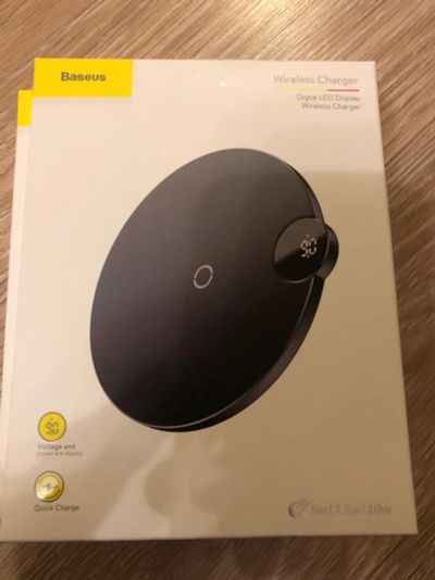 Лот: 13216324. Фото: 1. Baseus fast charge беспроводная... Зарядные устройства, блоки питания, адаптеры сетевые для смартфонов