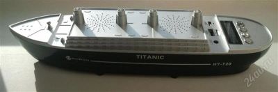 Лот: 2558655. Фото: 1. портативная колонкa Titanic (mp3-плеер... Музыкальные центры, магнитолы