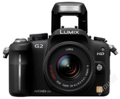Лот: 1615838. Фото: 1. PANASONIC DMC-G2KGC-K (обмен)-цена... Цифровые зеркальные